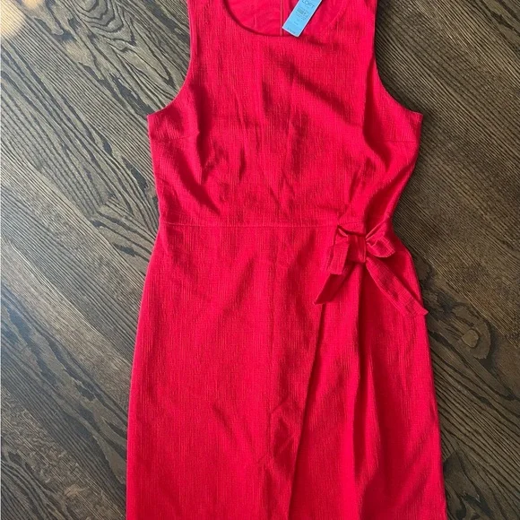 loft red wrap dress LOFT | Dresses | Loft Red Sleeveless Wrap Midi Dress